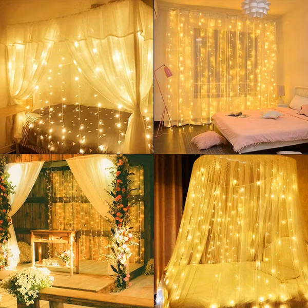 LED Fairy Curtain 300 Lights - 3