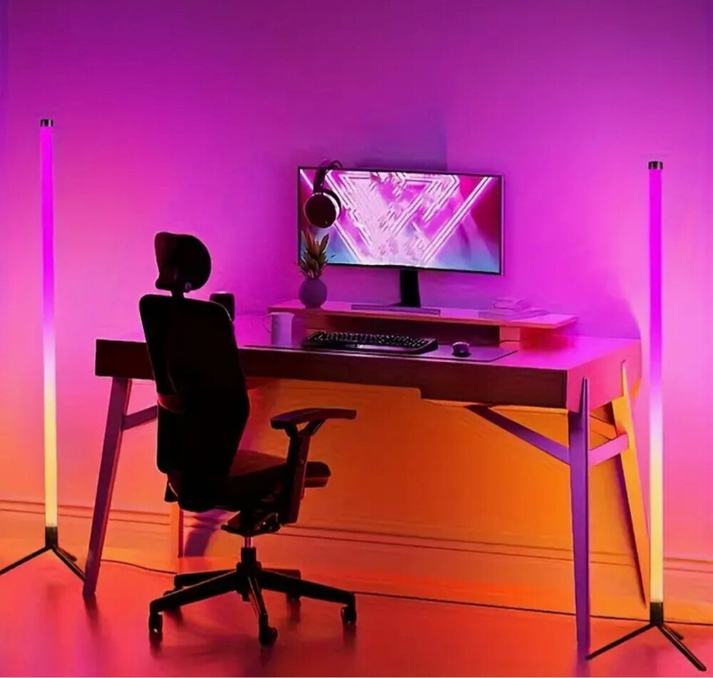Rgb Floor Lamp With Remote - 2