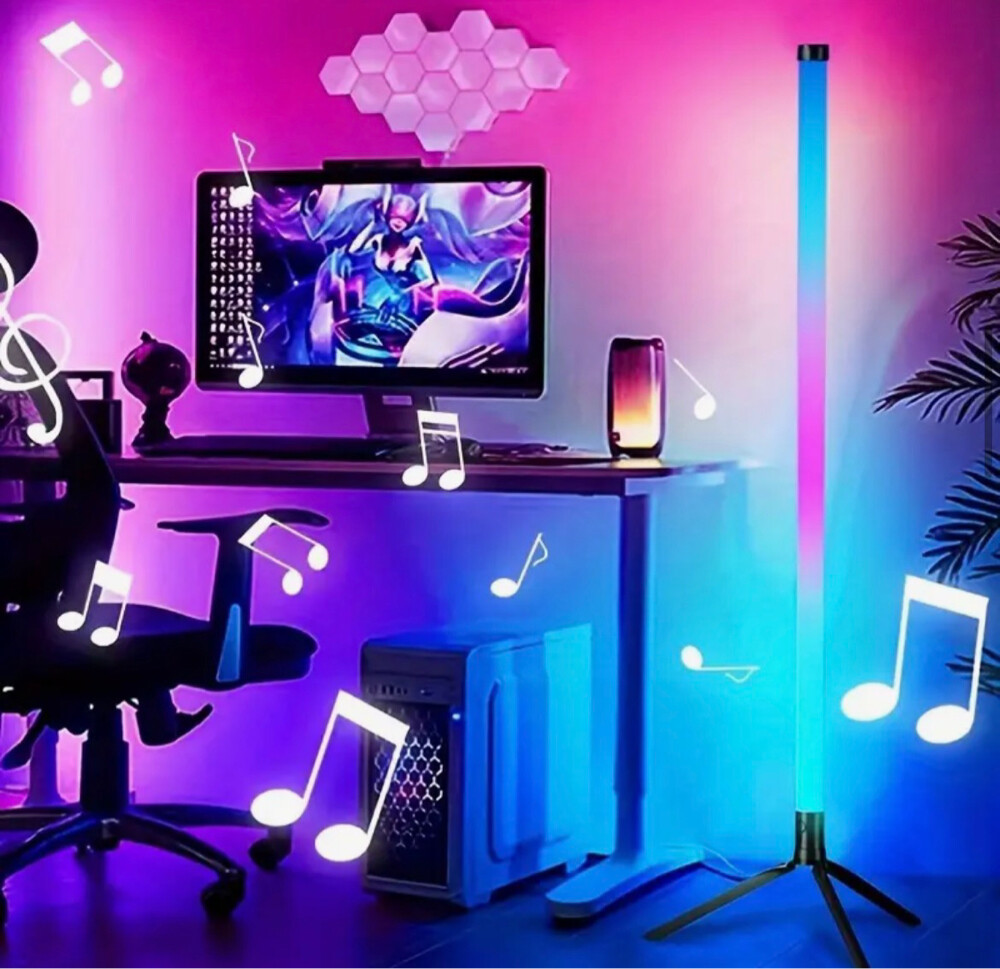 Rgb Floor Lamp With Remote - 4