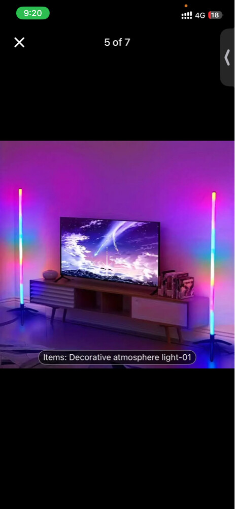 Rgb Floor Lamp With Remote - 6