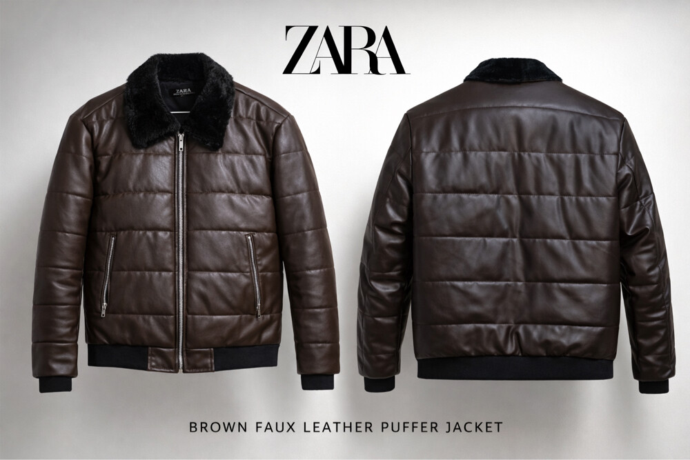 New brown Leather jacket - 1