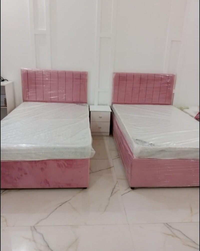 new clothes wooden single bed - 12