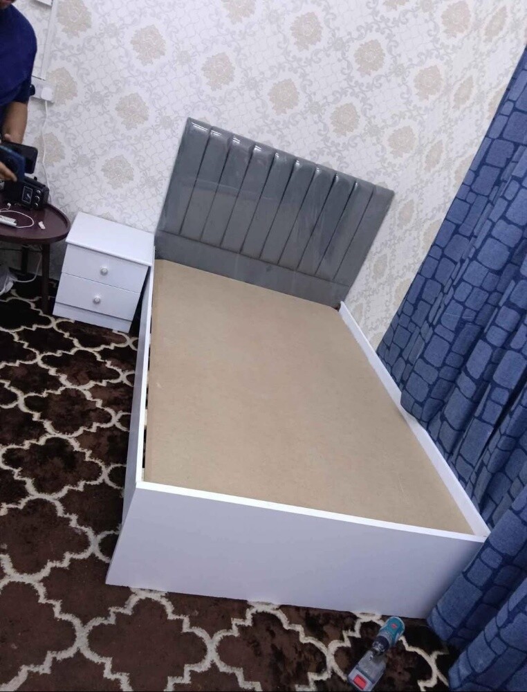 new clothes wooden single bed - 17