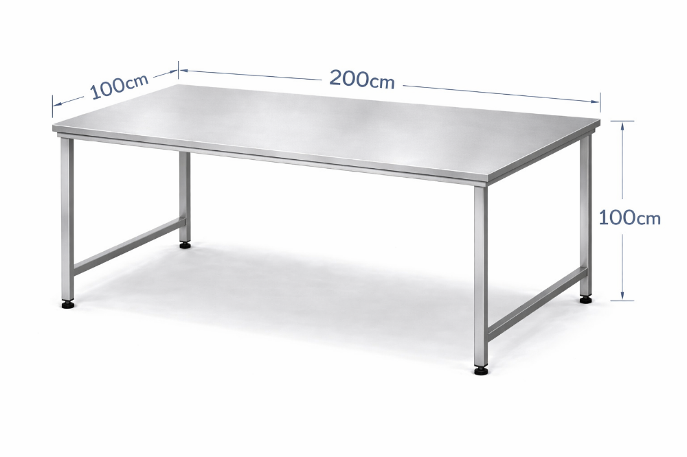 SS Table with Bottom shelf - 7