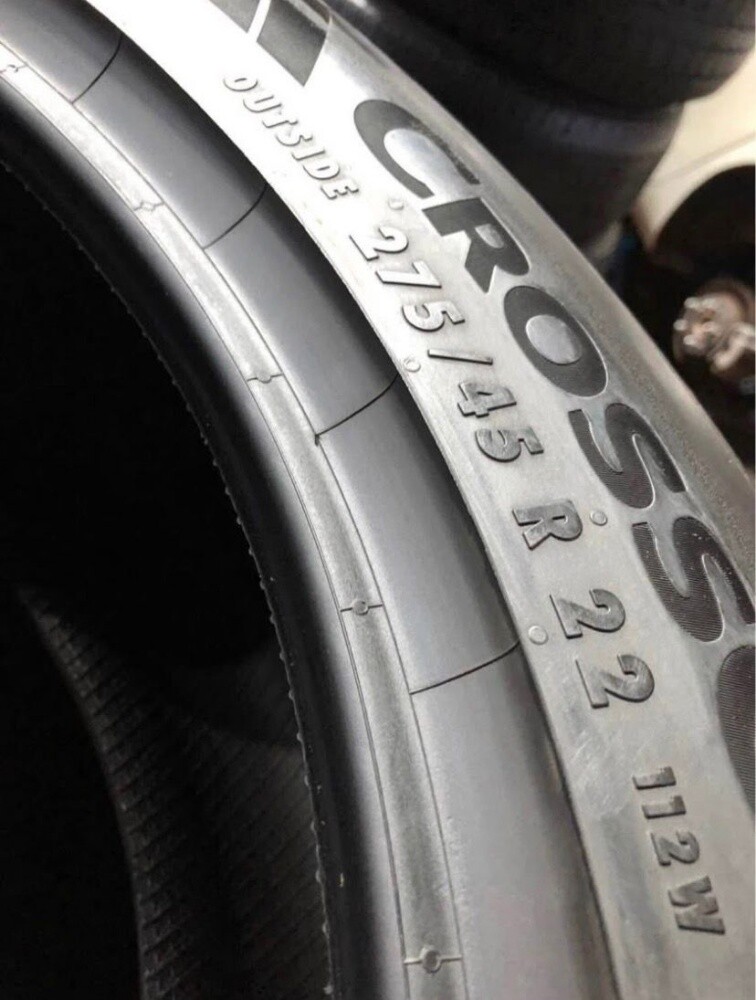 275/45/22" Continental brand - 3