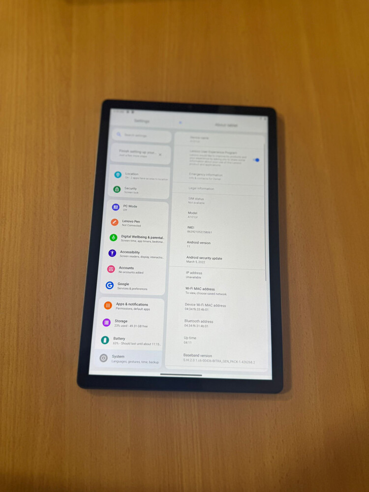 Lenove tab original USA  - 2