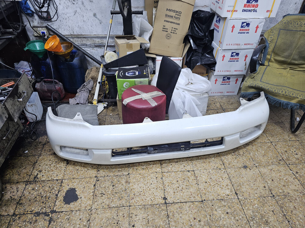 Front and Rear Pearl White Bumper - 1