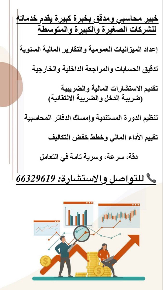 خبرة في عمل الميزانيات المحاسبية - 1