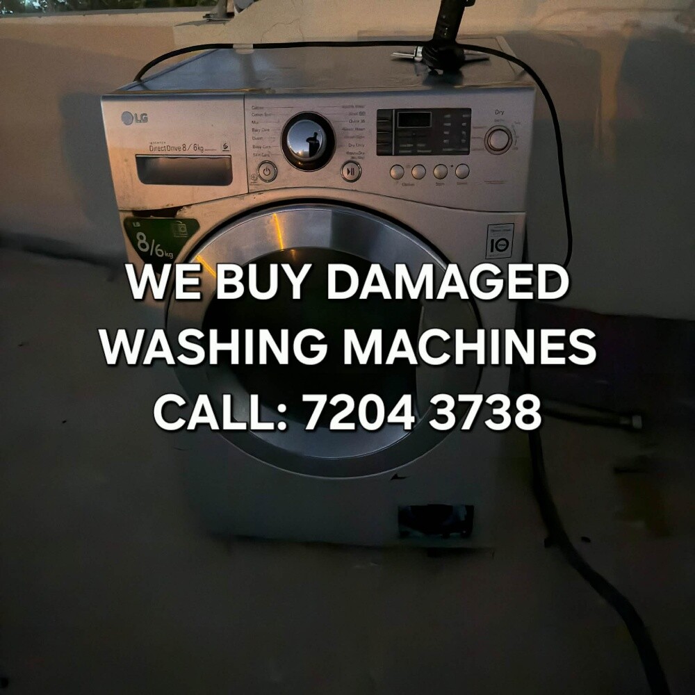 WE BUY DAMAGED WASHING MACHINE - 1