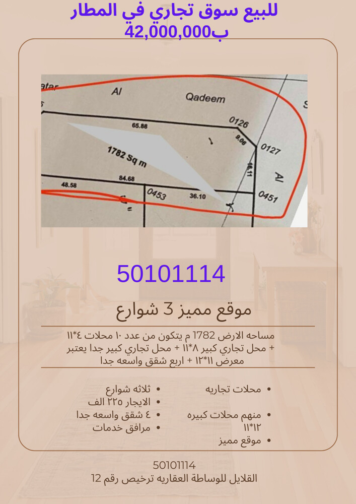 للبيع سوق تجاري في المطار الشارع - 1