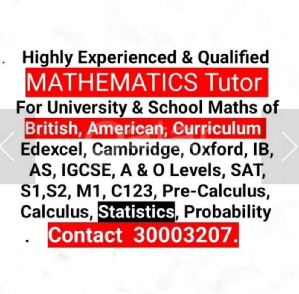 STATs & MATH Tutor IGCSE Edexcel - 1
