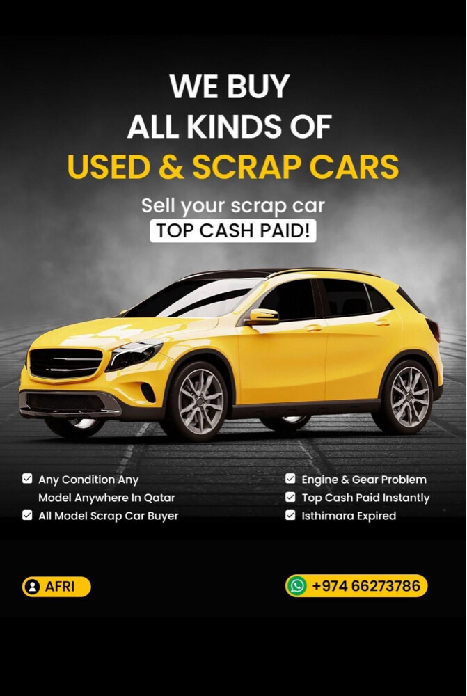 Accident car Buyer,Call 66273786 - 2