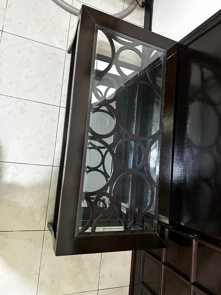 Glass coffee table + 2 side table - 1