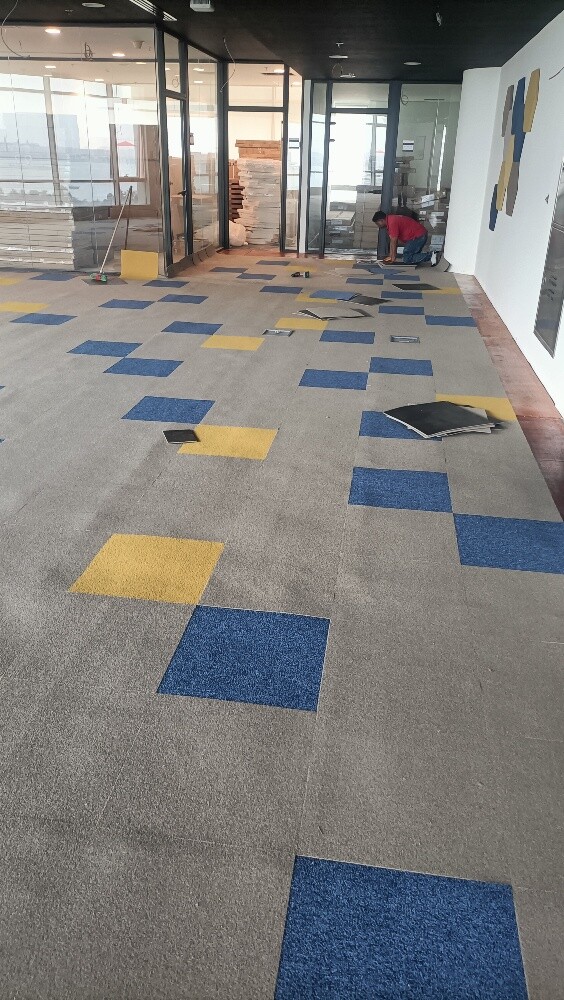 office tiles carpet - 2