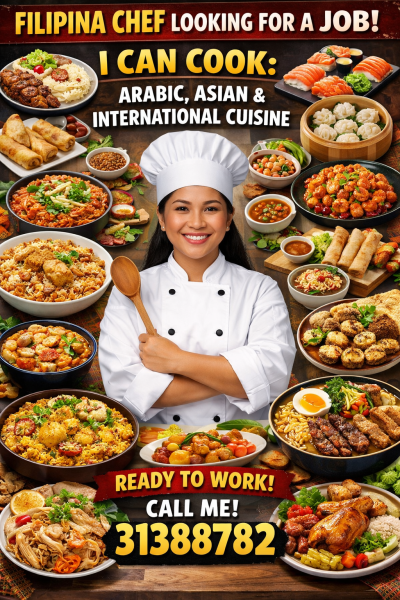 Filipina Chef Looking for a Job - 1