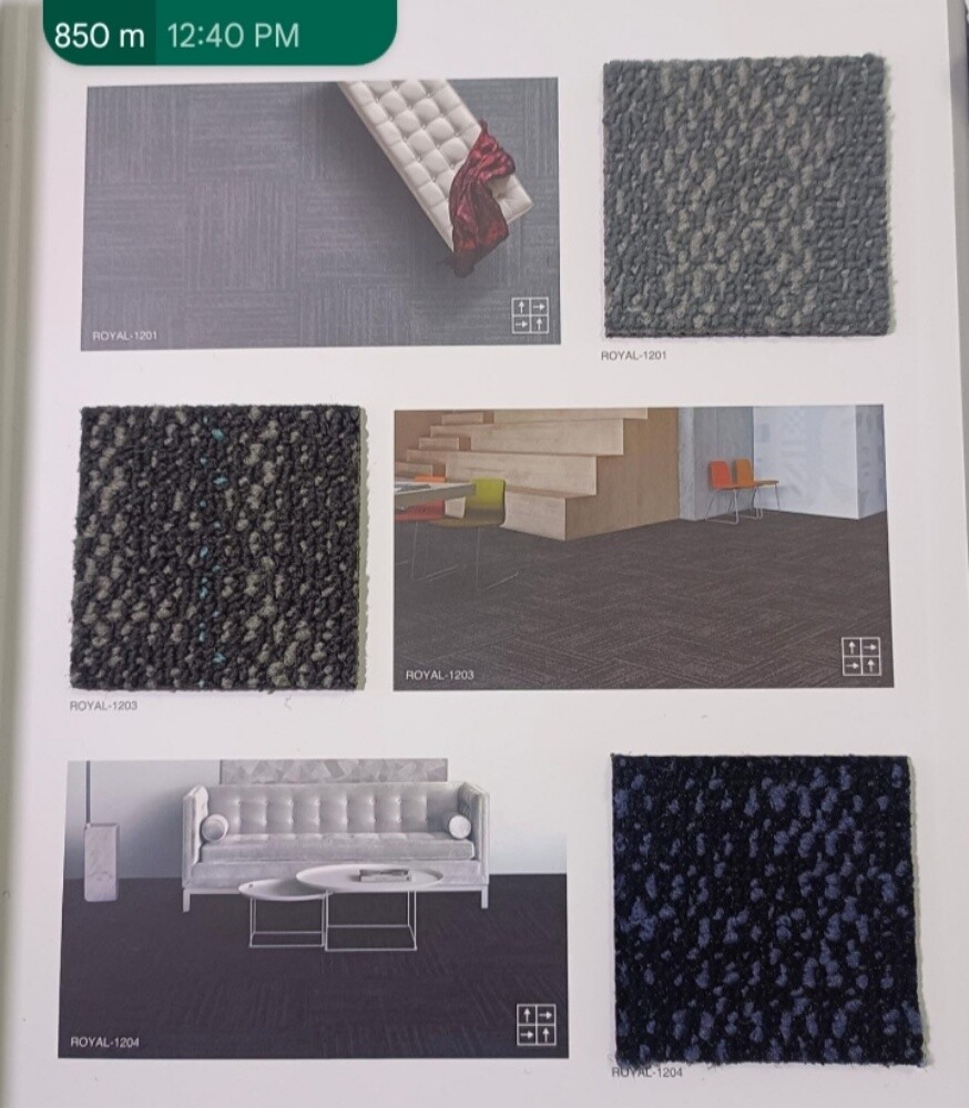 office tiles carpet - 2