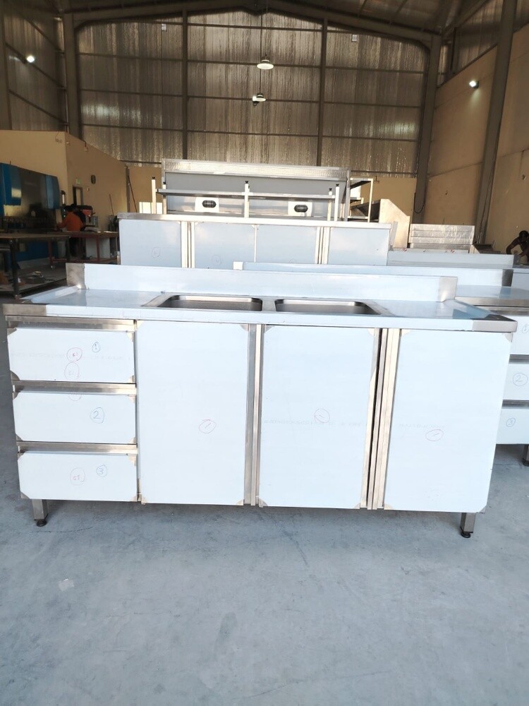 SS Base Cabinet with 3 drawers - 3