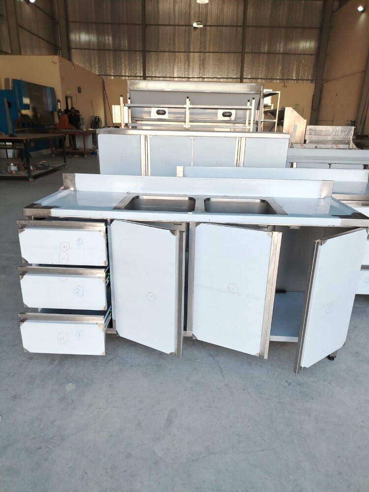 SS Base Cabinet with 3 drawers - 2