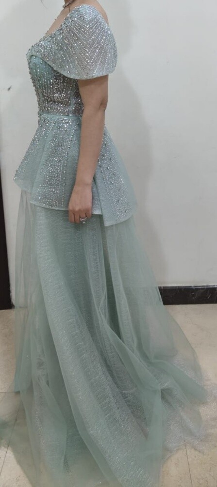 Mint green dress - 2