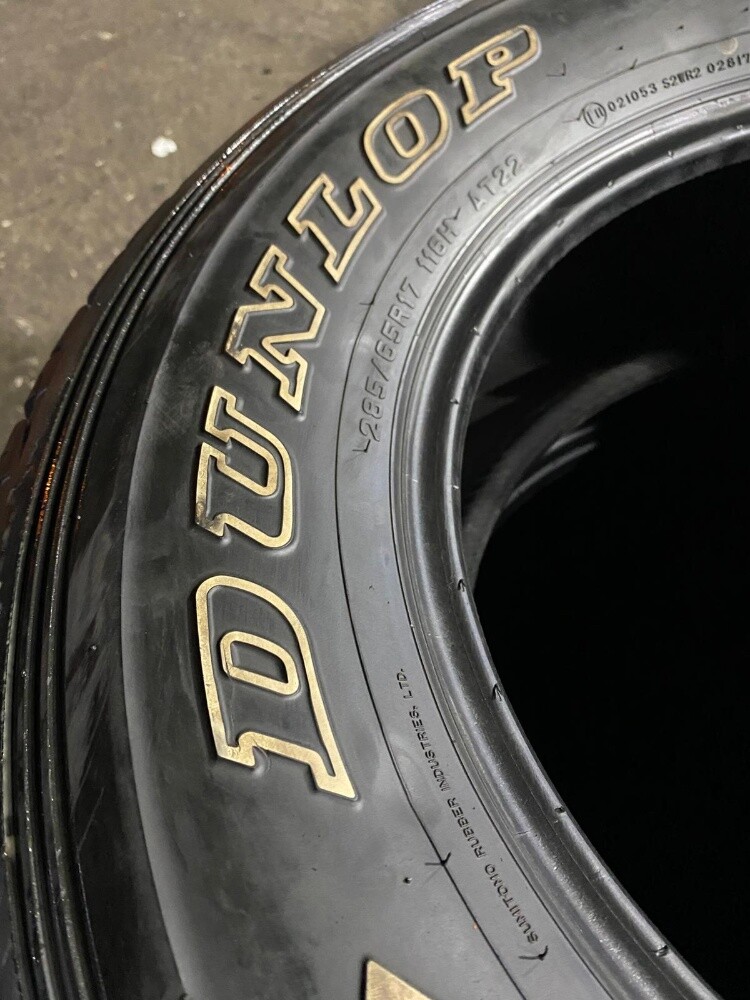 285/65/17" Dunlop brand tire - 5