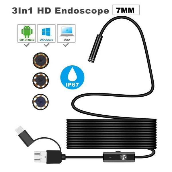 3-in-1 HD USB Endoscope Camera - 3