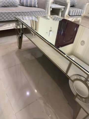 طاولة زجاجية مع درج  - 5