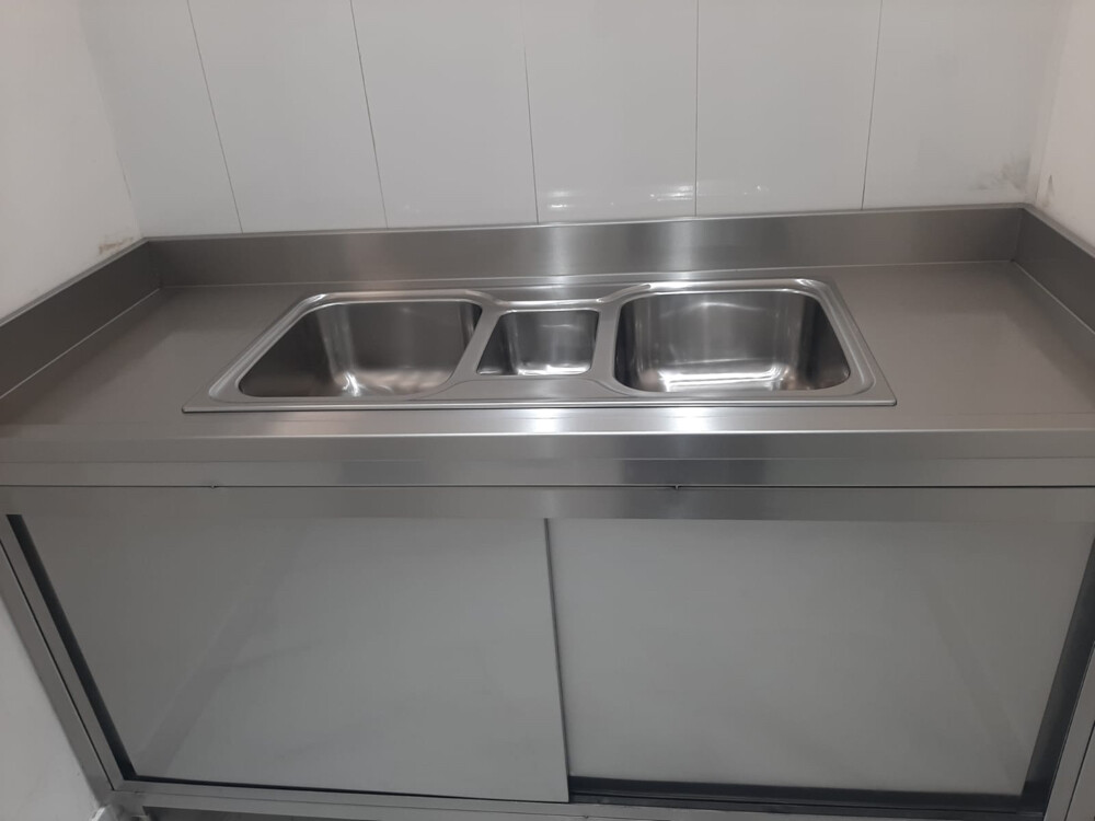 stainless steel kitchen cabinets  - 3
