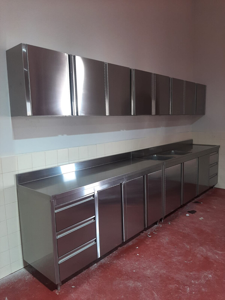 stainless steel kitchen cabinets  - 6