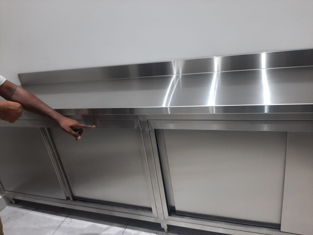 stainless steel kitchen cabinets  - 9