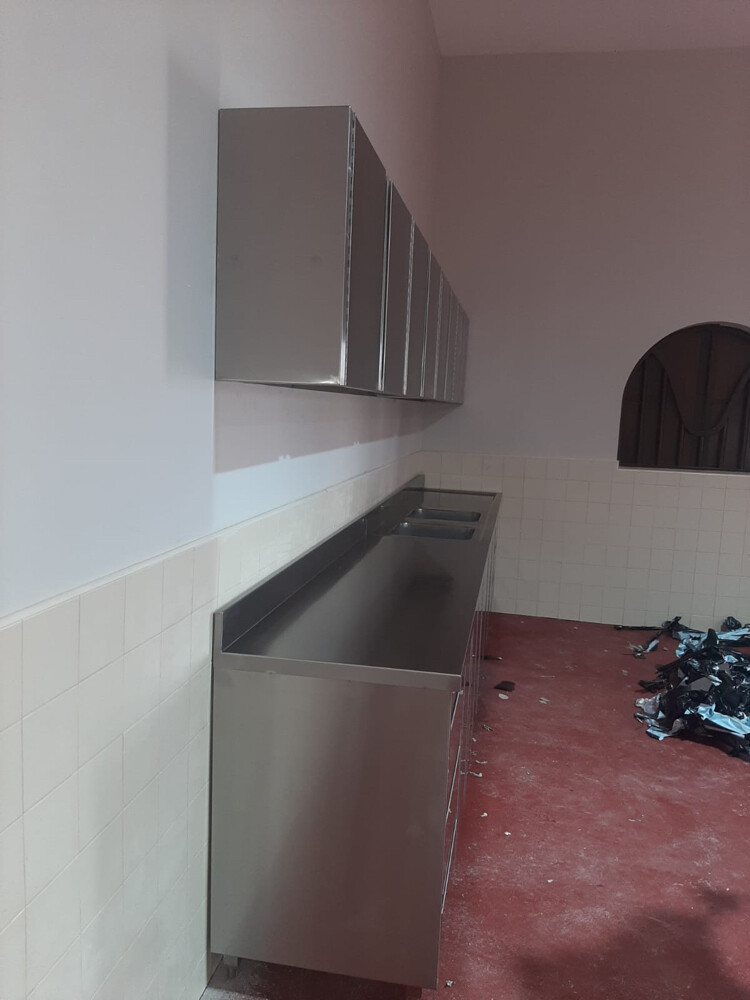 stainless steel kitchen cabinets  - 18