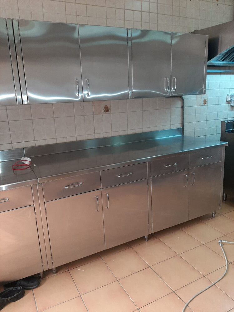 stainless steel kitchen cabinets  - 15