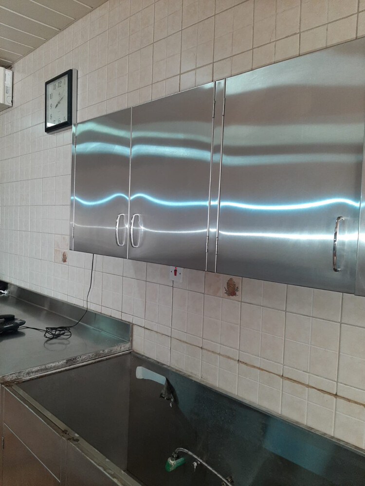 stainless steel kitchen cabinets  - 16