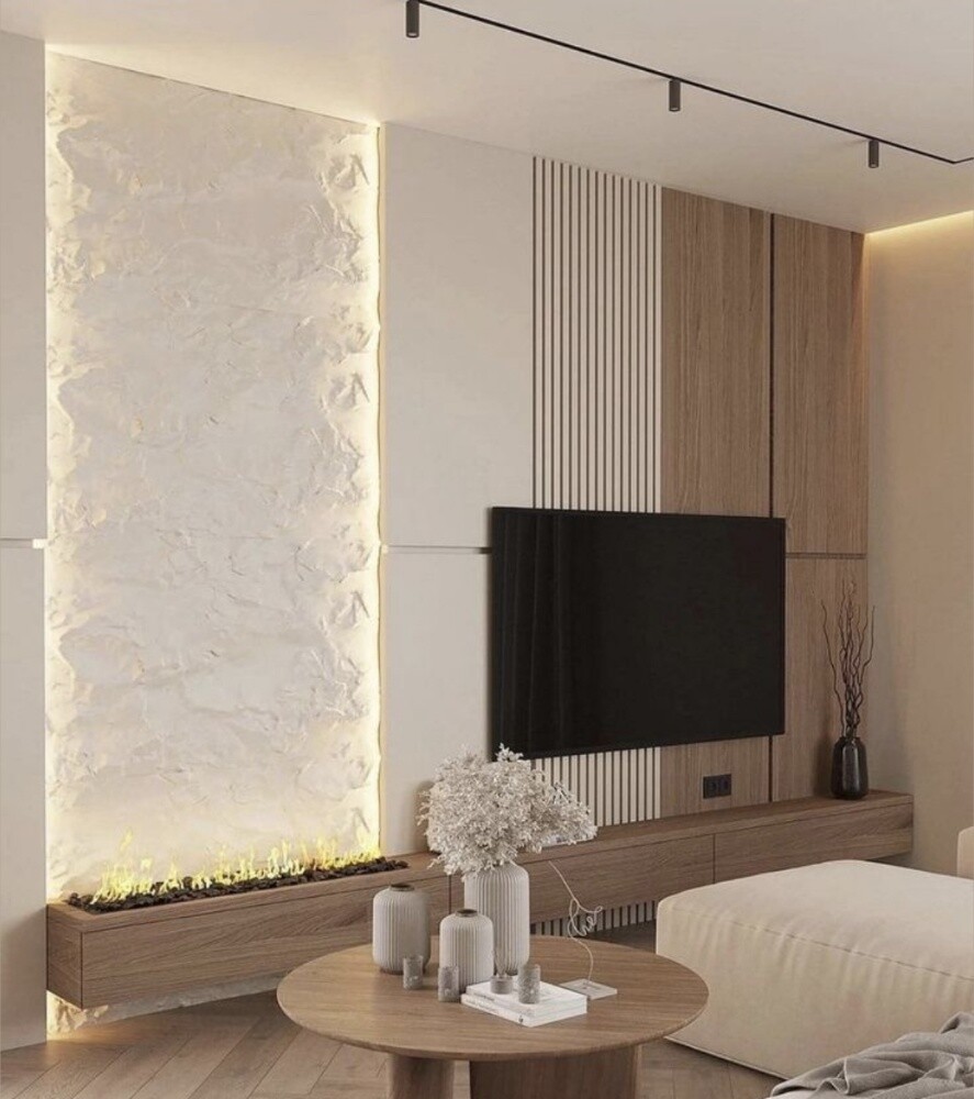 gypsums Tv decorations - 9