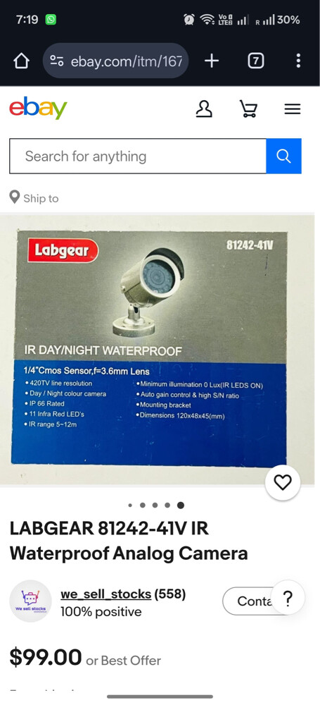 Labgear Day&Night waterproof CCD  - 2