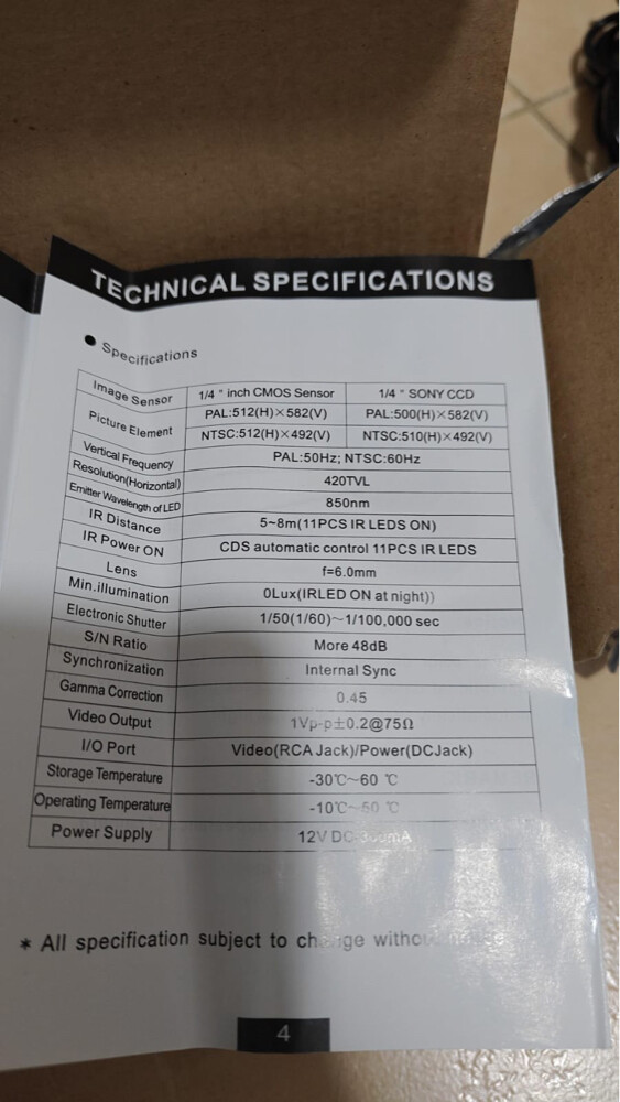 Labgear Day&Night waterproof CCD  - 4