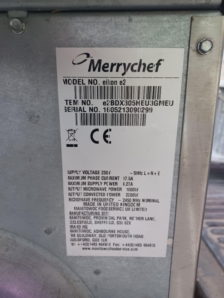 merrychef eikon e2 oven - 2