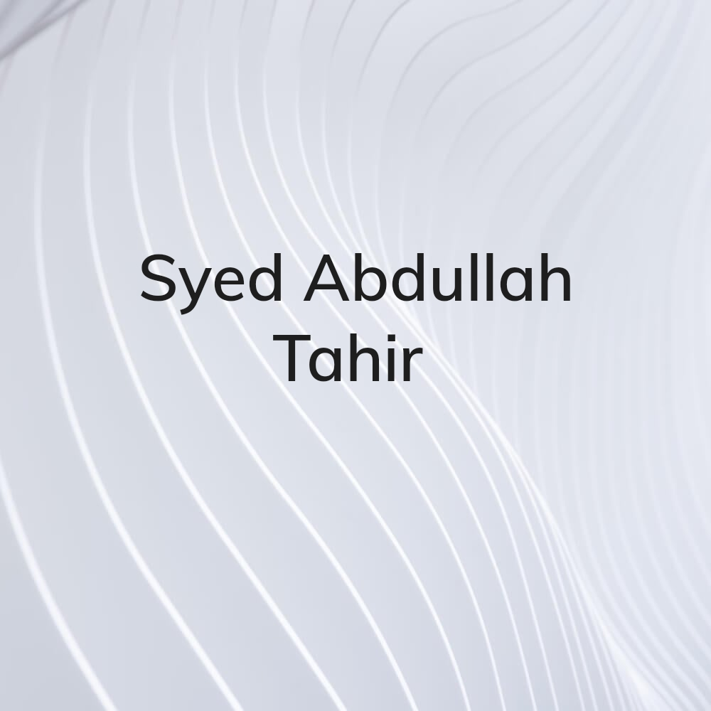 Syed Abdullah Tahir - 1