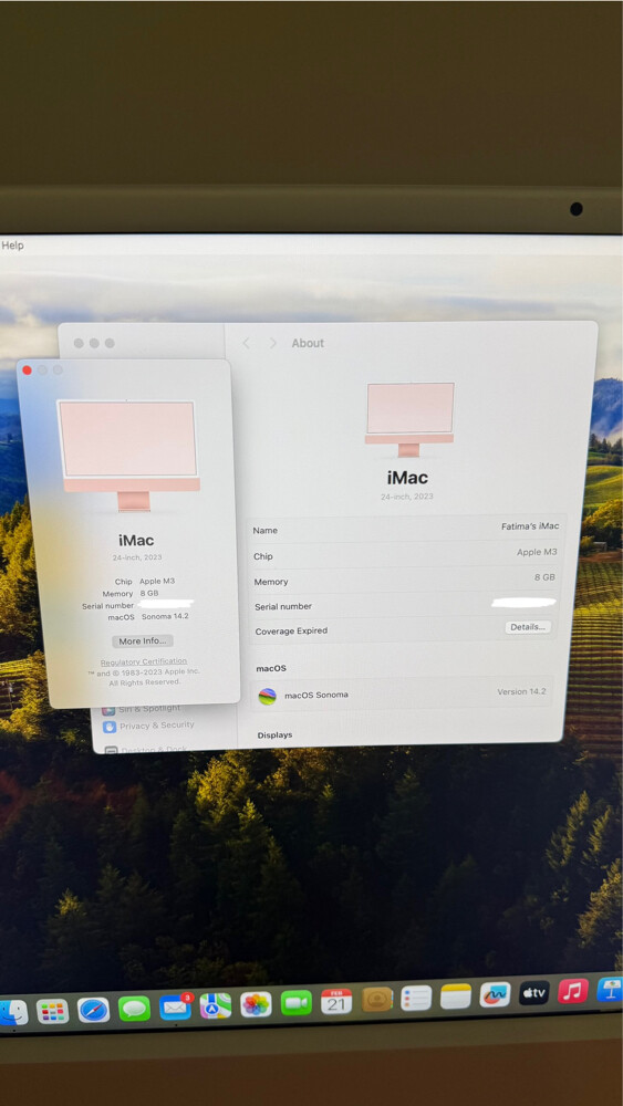 iMac 24inch M3 512gb - 8