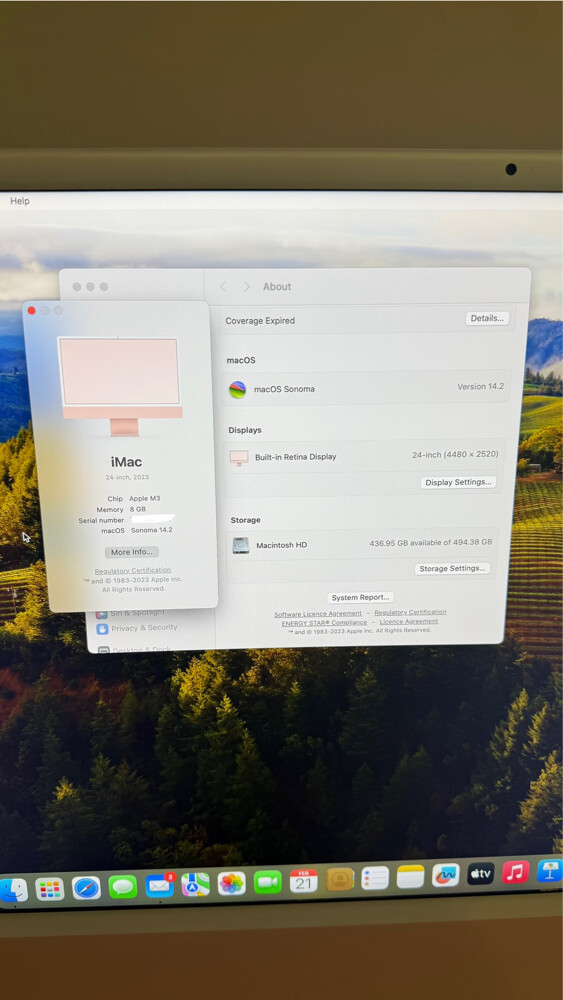iMac 24inch M3 512gb - 2