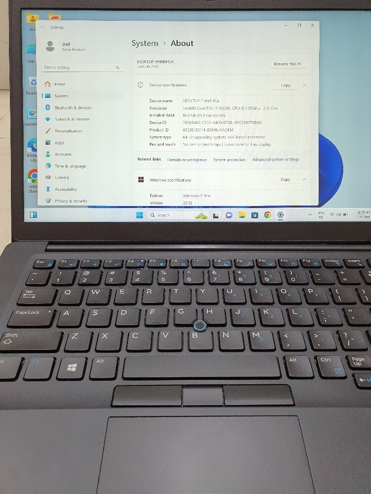 Dell latitude E-7490 intel i7 - 3