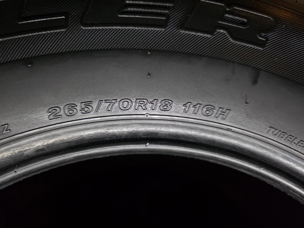 265/70/18 Bridgestone Tyre Japan - 4
