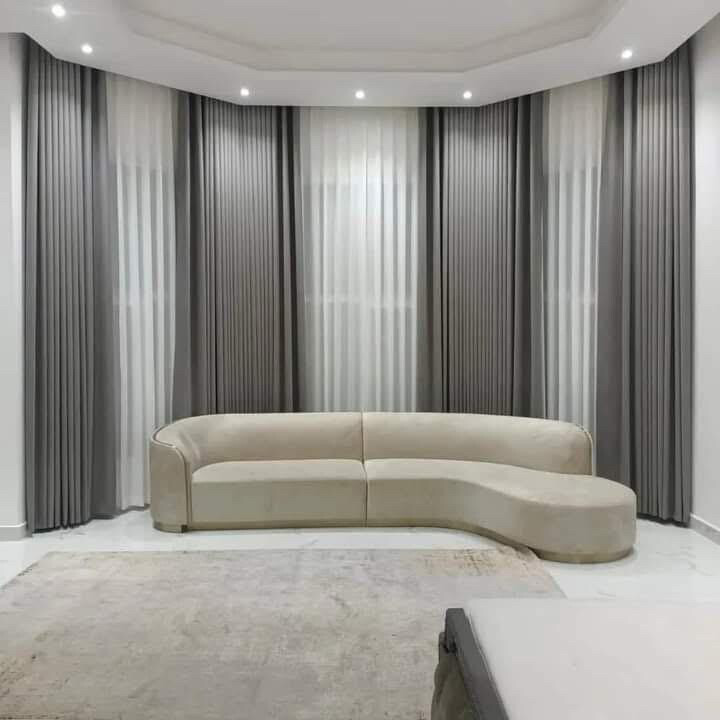 curtain and sofa - 2