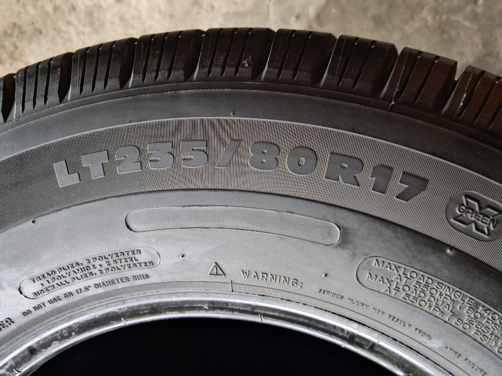 235/80/17 Michlin Tire - 4