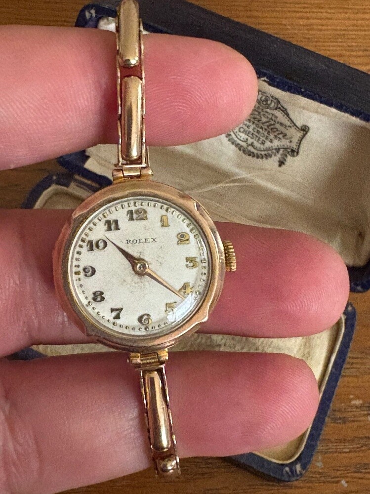 ساعة رولكس اصلية  ذهب خالص - 3