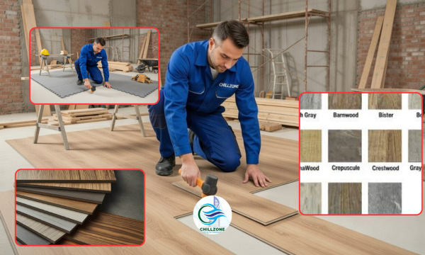 VINYL SPC LVT RUBBER FLOORING - 12