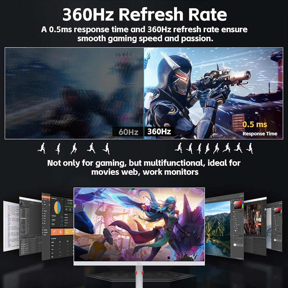 gaming monitor 27” 360hz white - 4
