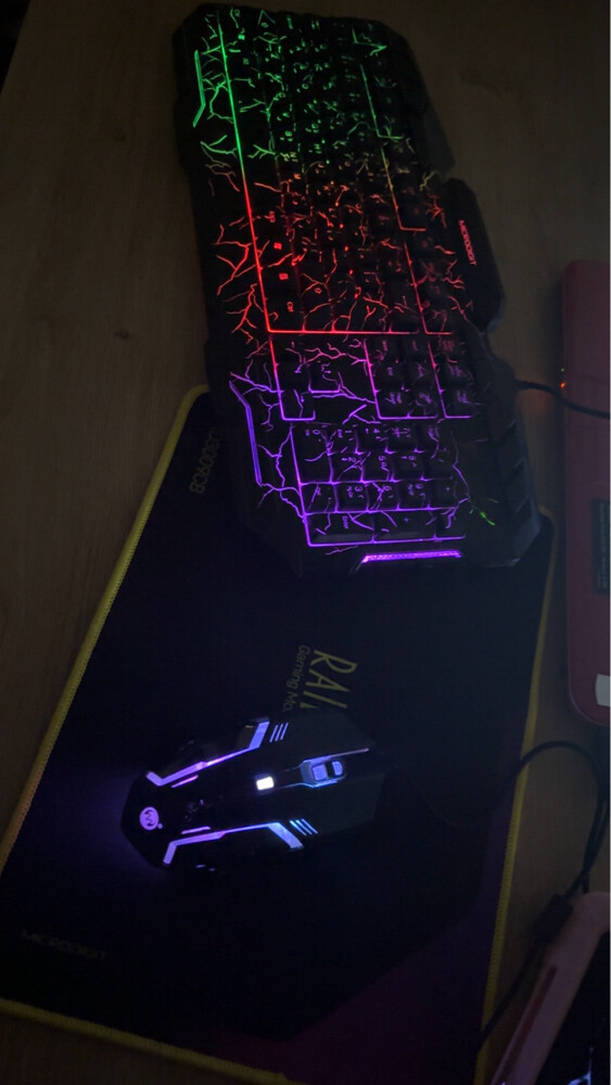 mouse and keyboard with mouse pad - 1