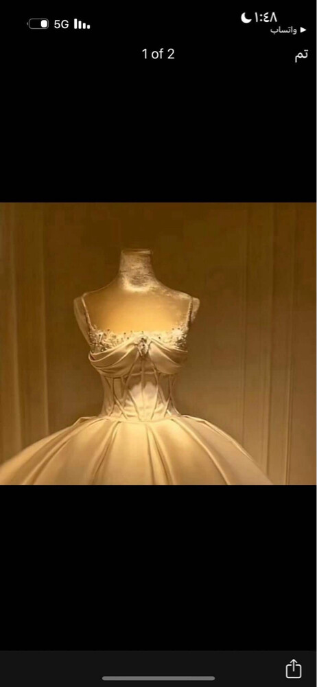 Satin Wedding Dress - 1