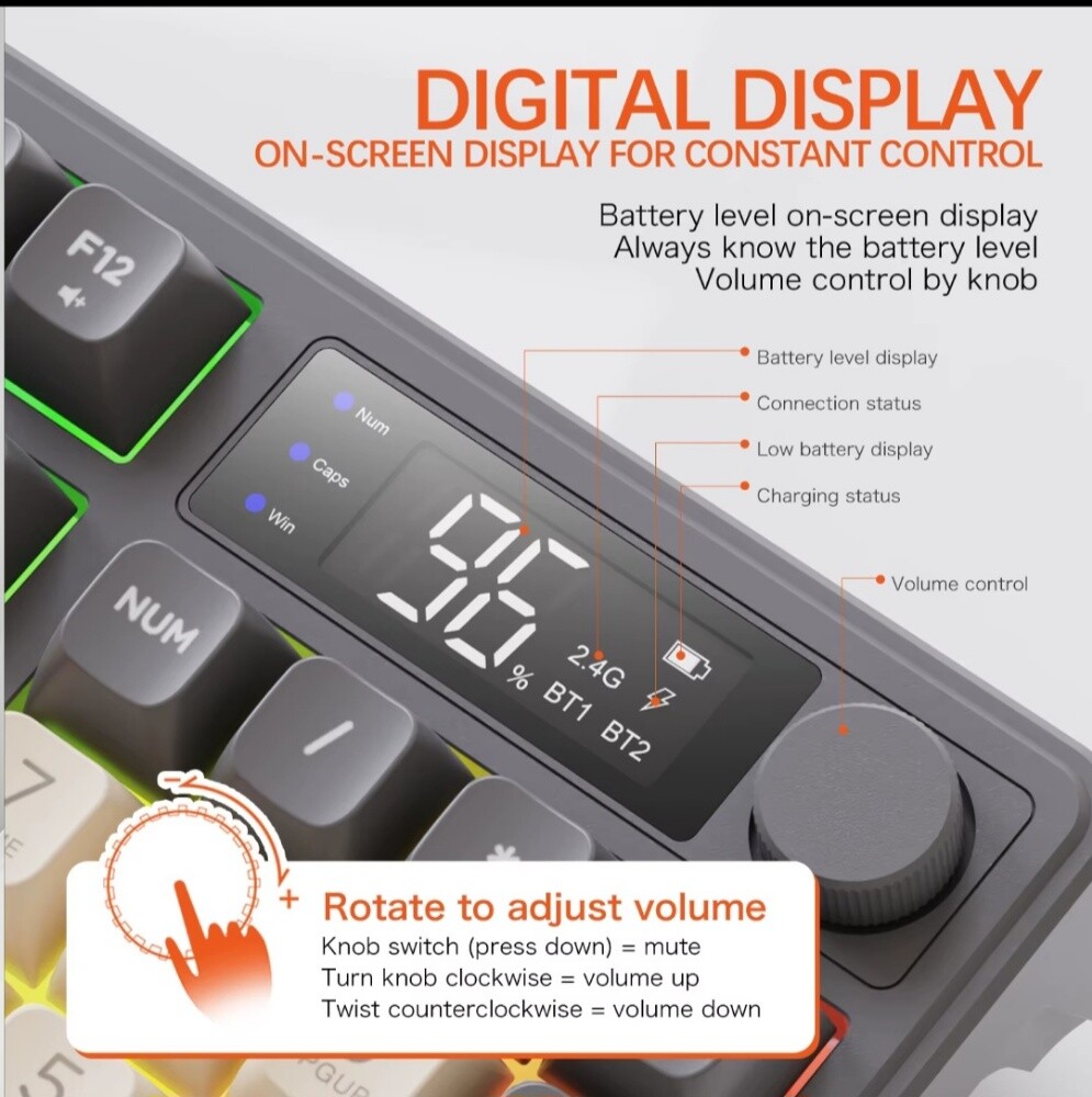 M96 Bluetooth Gaming Keyboard - 4