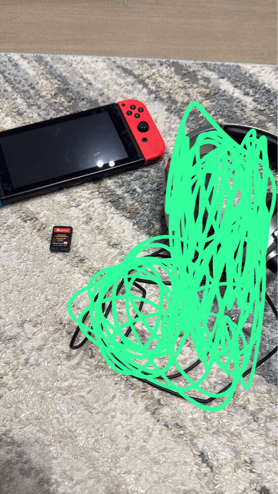 Nintendo switch with game  - 1
